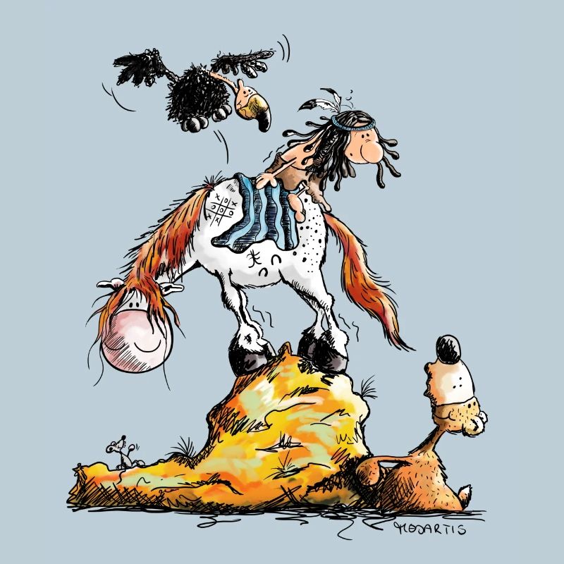 Petit Indian dans la faune - Comique - cadeau