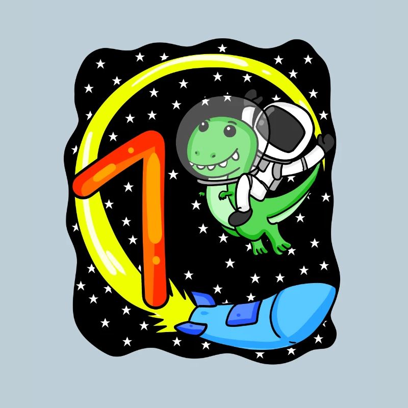 Jeune astronaute dinosaure de 7 ans