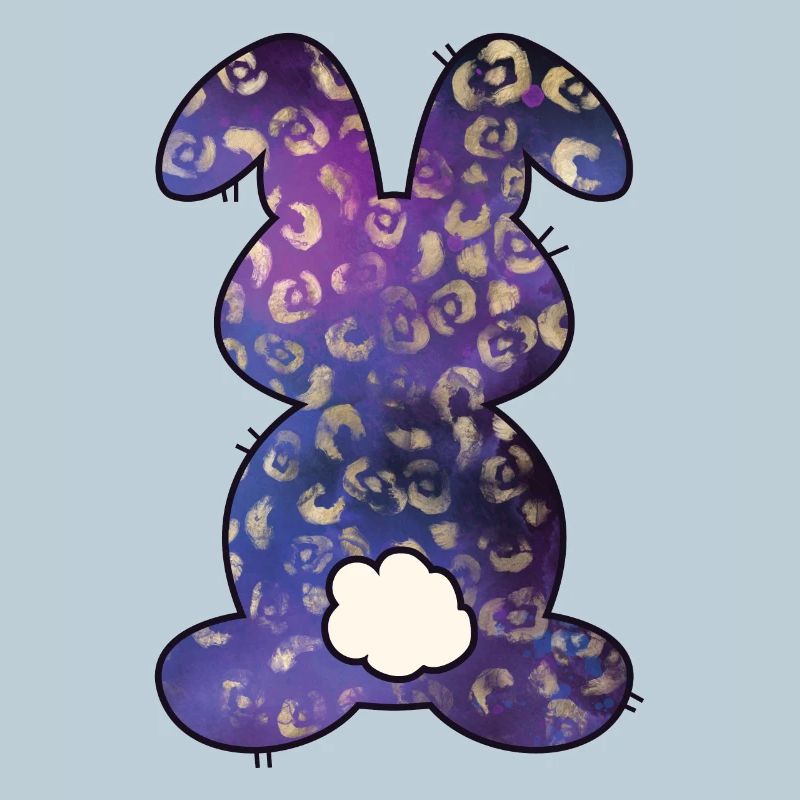 Lapin de Pâques à motif léopard