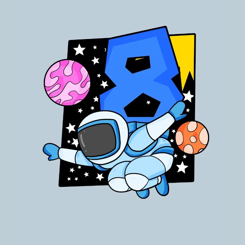 8 years old Young astronaut