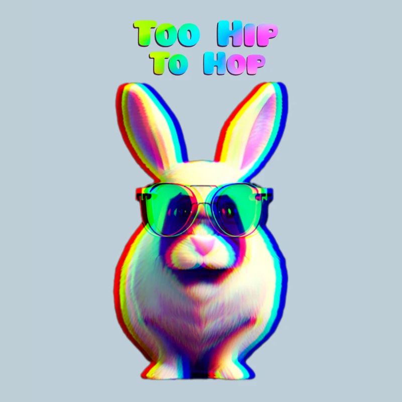 Cool Easter Bunny with Sunglasses
