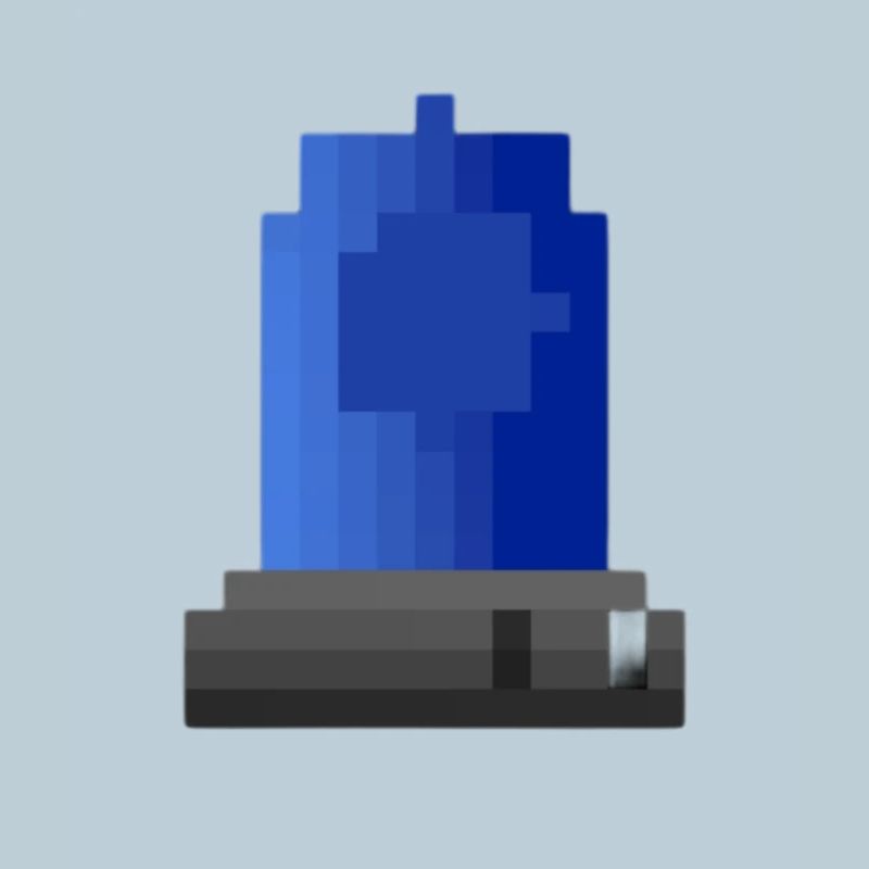 Blaulicht Sirene Pixelkunst