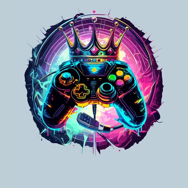 Gaming Controller mit Headset und Krone