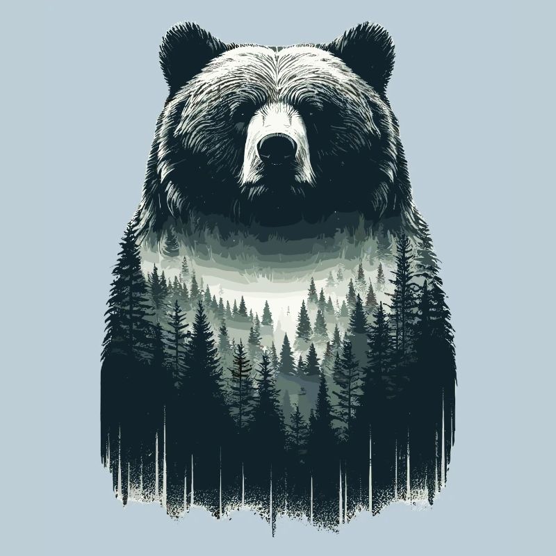 Bären Wald Kunst