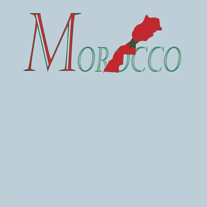 Patriotic Elegance in Moroccan Flag Design