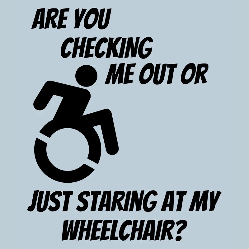 Werden Sie mich oder meinen Rollstuhl überprüfen? #