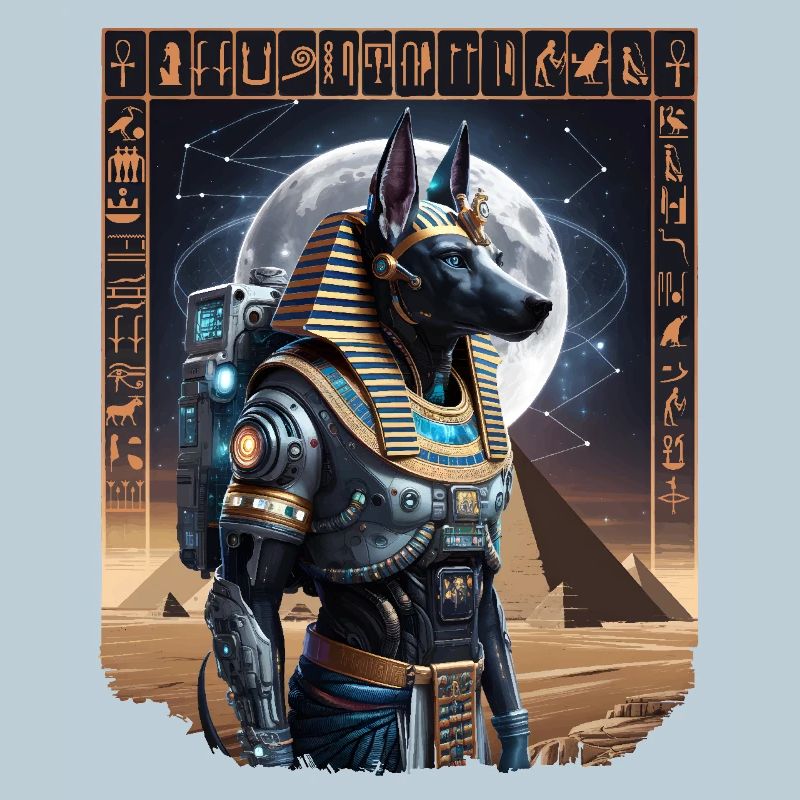 Ancien Anubis Astronaute Sci-Fi Design