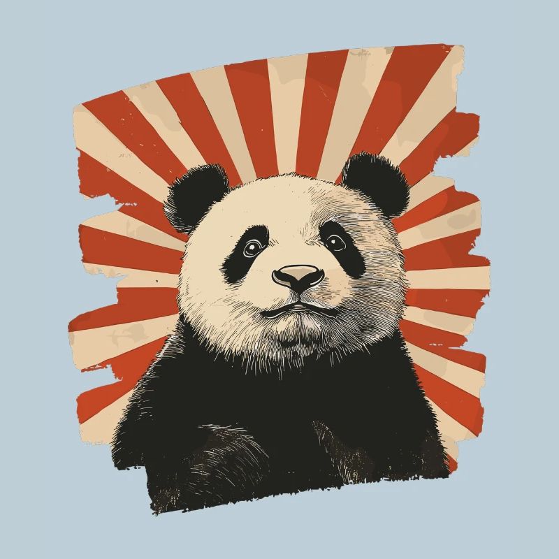 Pandabär Retro