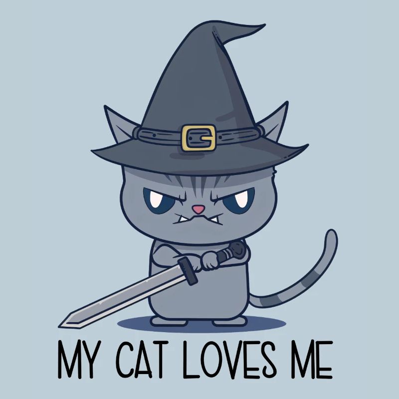 My Cat Loves Me – Evil Magic Cat with Sword