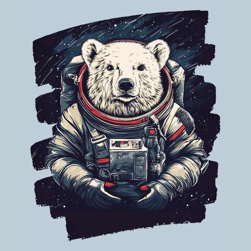 Eisbär Astronaut