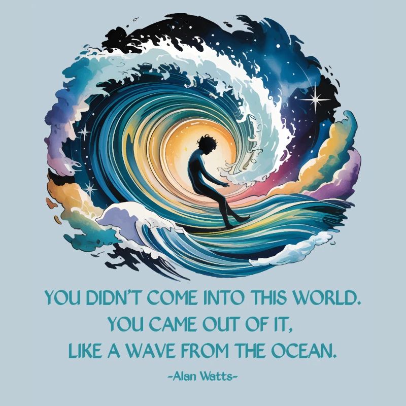 Vague de l’océan | Citation d’Alan Watts