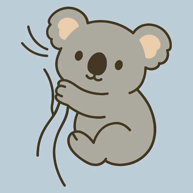 Cuddly koala
