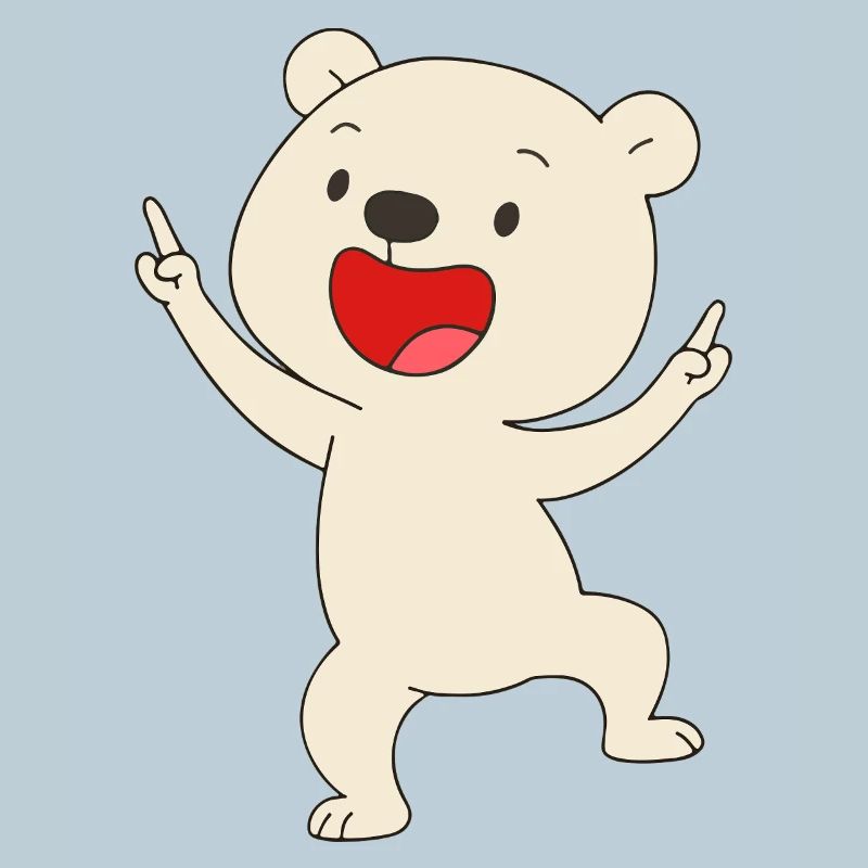 Tanzender Eisbär