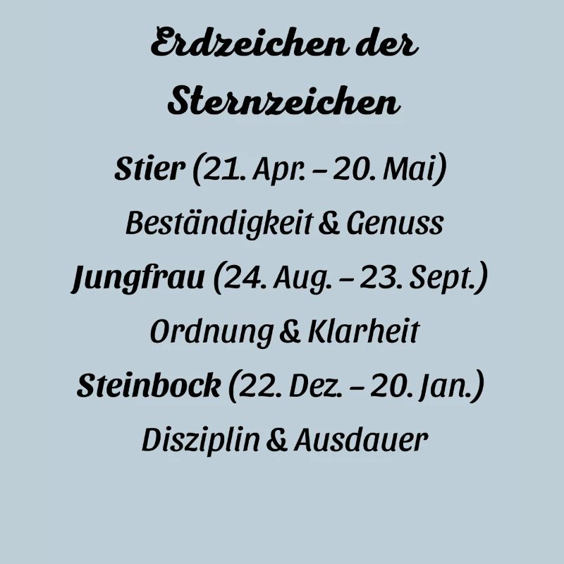 Erdzeichen_der_Sternzeichen