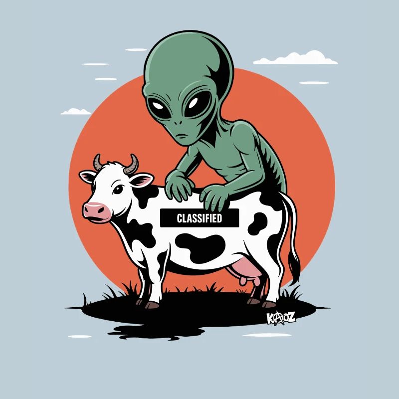 Alien avec vache