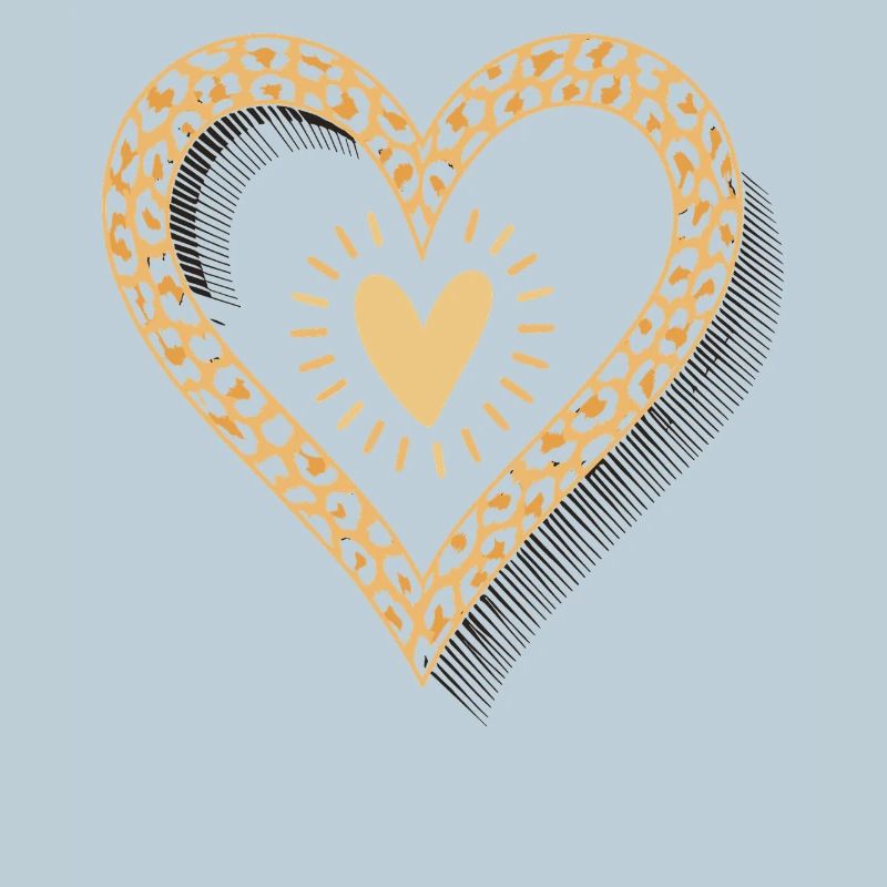 Leopard Print Heart