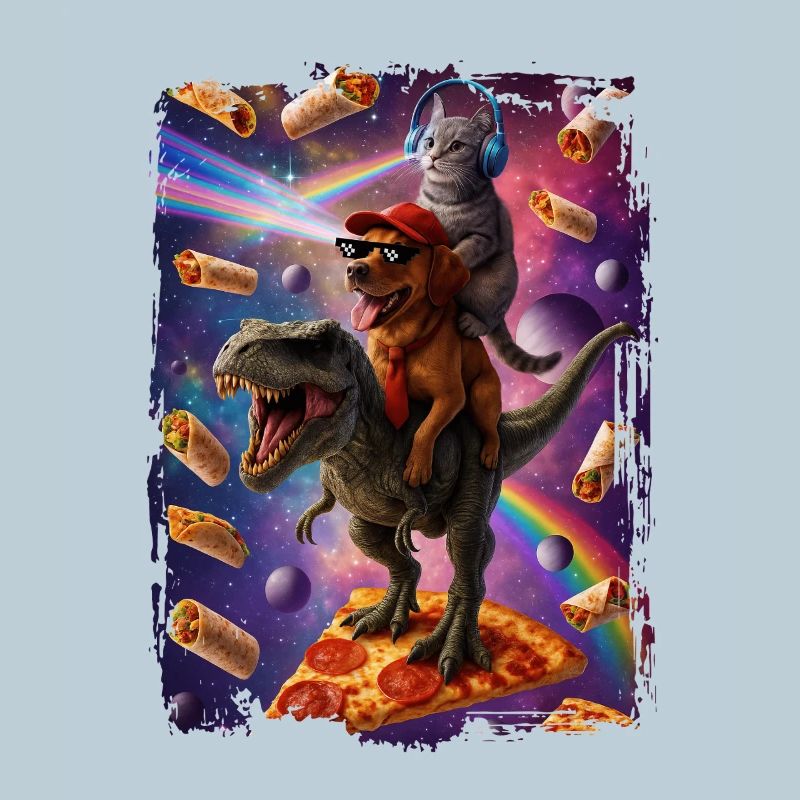 Futuristic Animal Adventures Aztec Pizza
