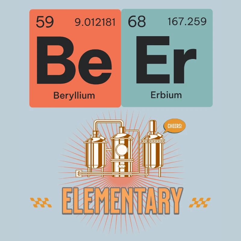Science-Inspired Elemental BeerT-Shirt Design