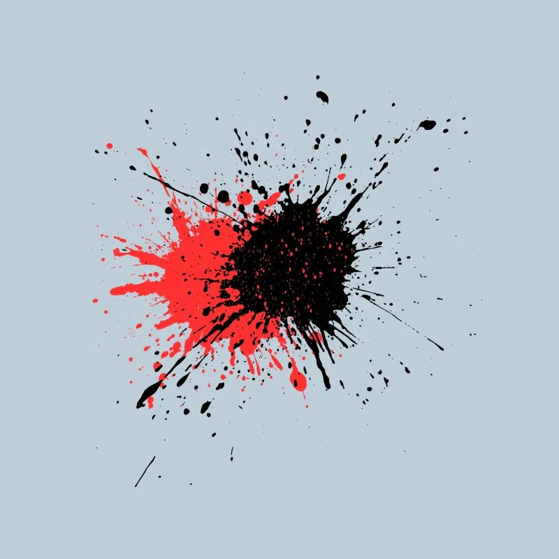 Blutiger Farbschlag Design