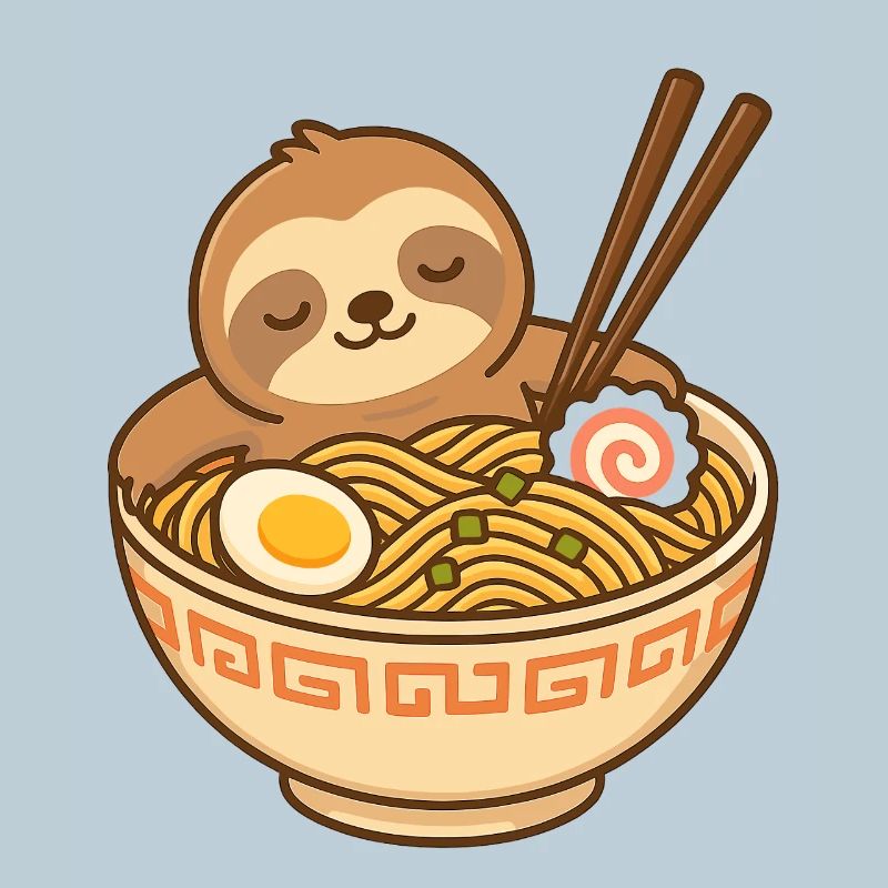 Ramen-Schlummer-Sloth