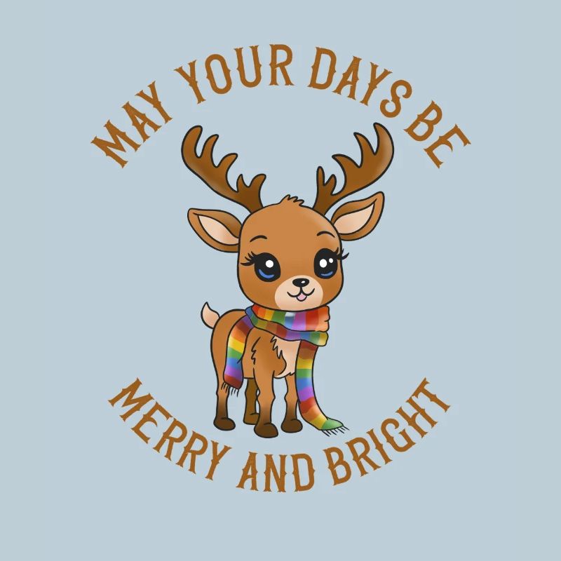 Que vos journées soient joyeuses !  Bébé renne Noël