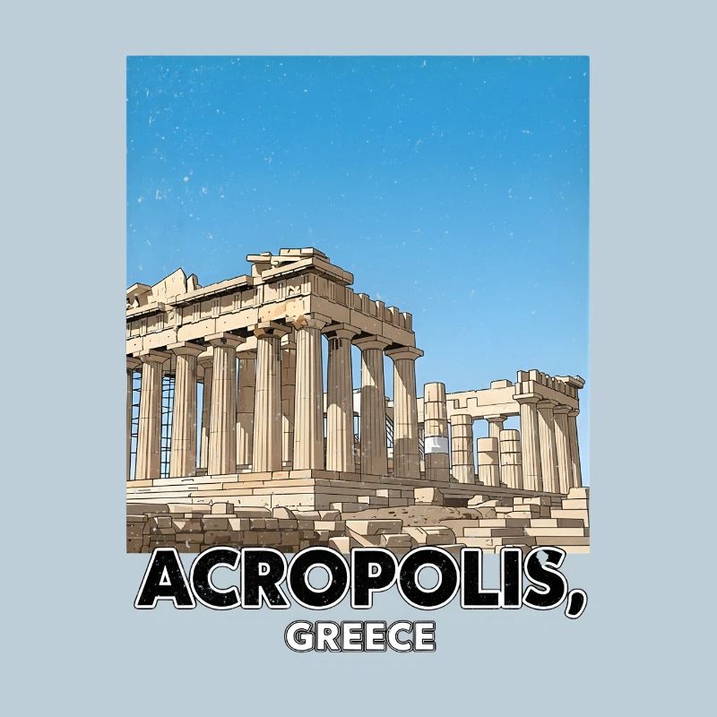 Acropole Grèce Affiche