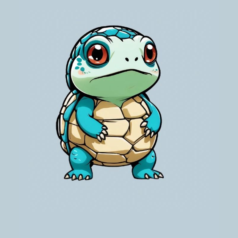 Cuddly turtle cartoon