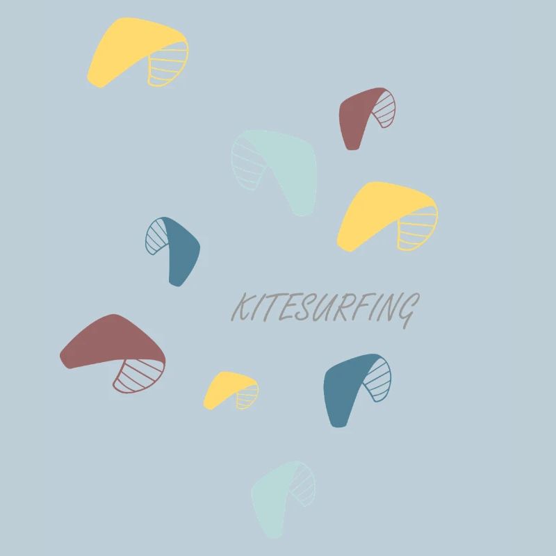 Kitesurfen Pastell Muster