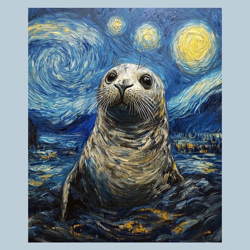 Robbe Van Gogh Style Starry Night