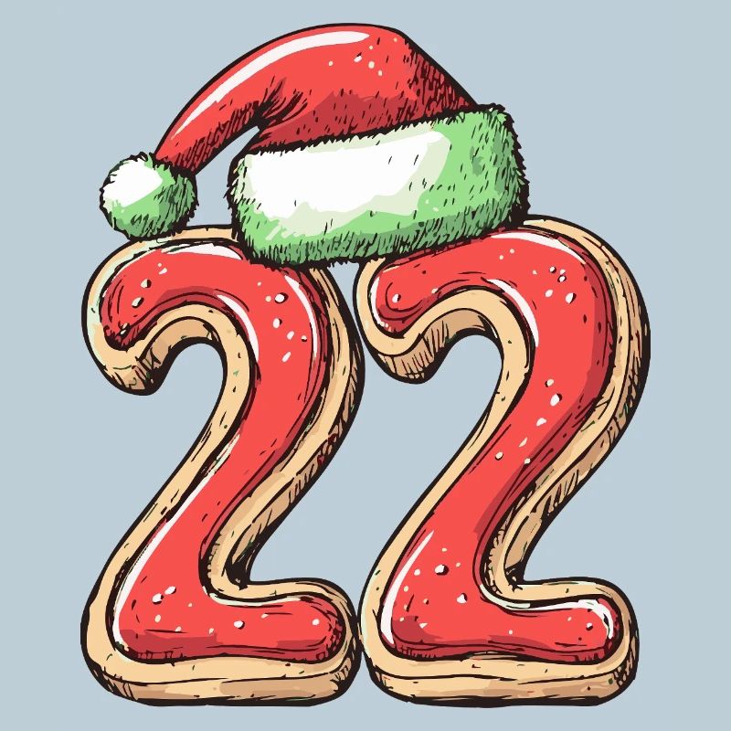 Biscuit de Noël à 22 chiffres