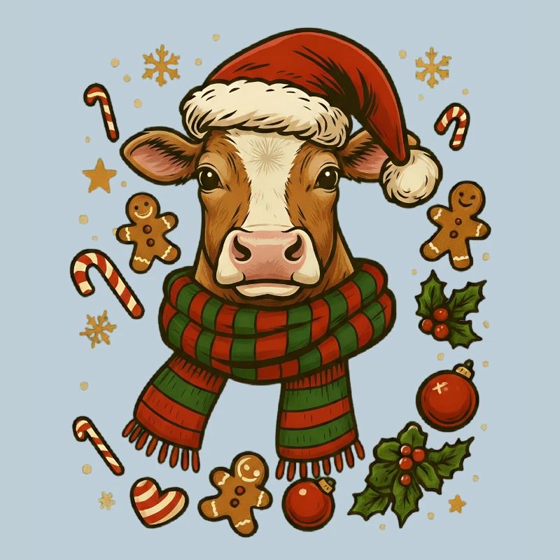 Vache à Noël