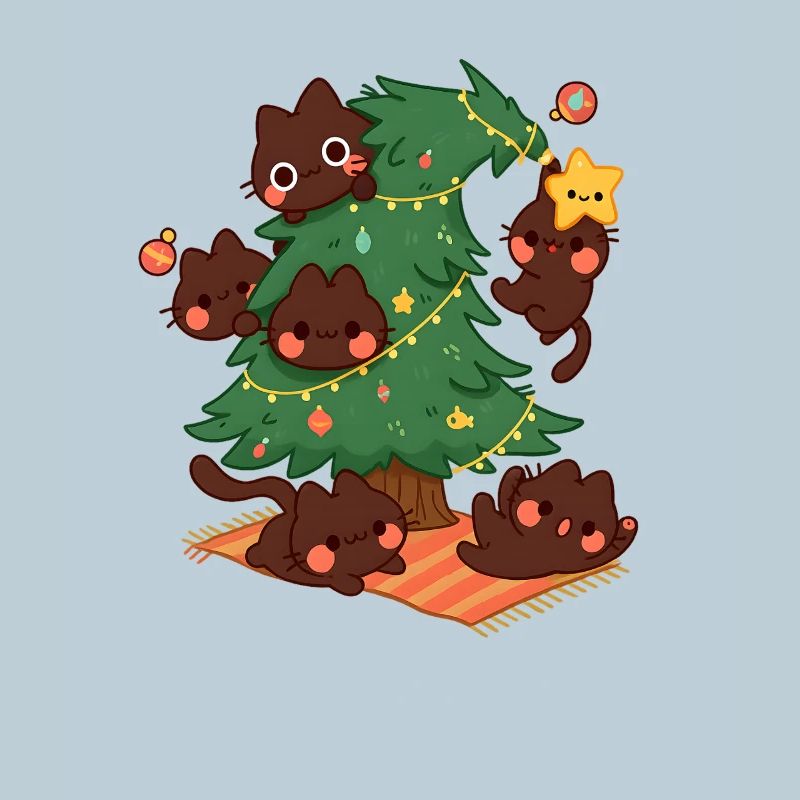 Kitty Christmas Tree, Love Cats 