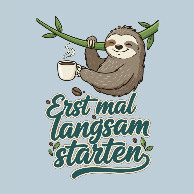 Slow Start Sloth Coffee