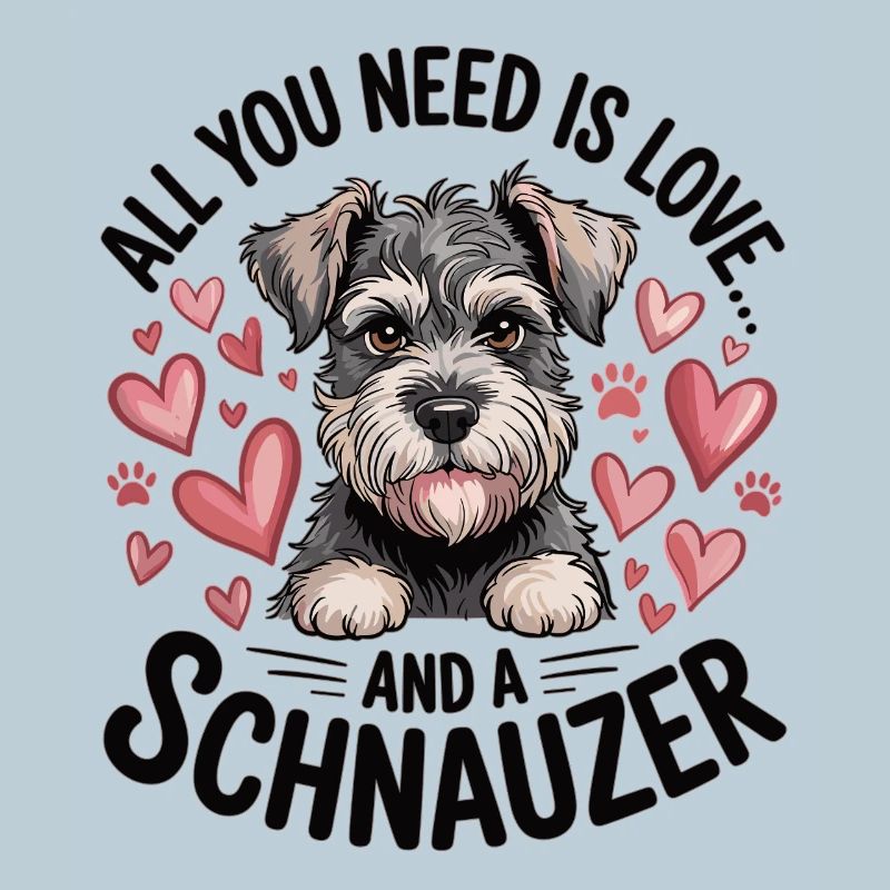 Mignon chien schnauzer