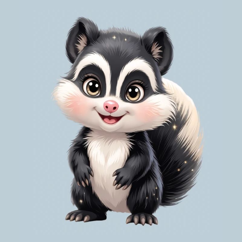 Charme de moufette mignon