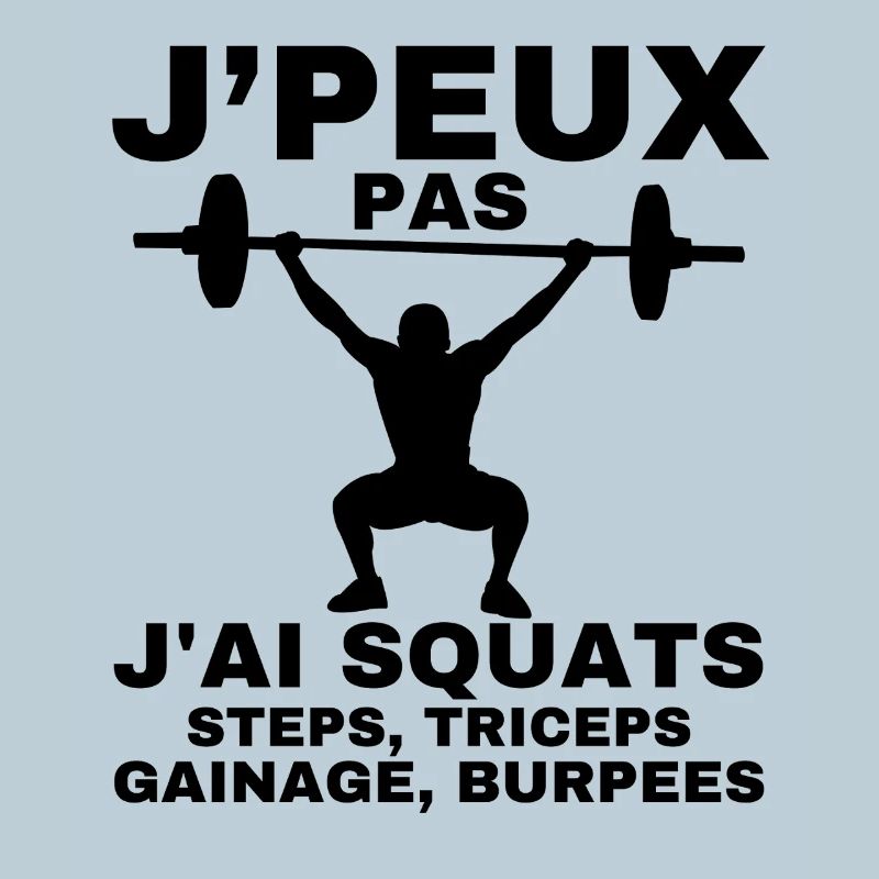 I can't I have squats steps, triceps, ganage