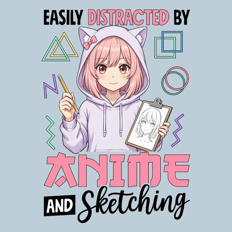 Facilement distrait par l’anime et le dessin