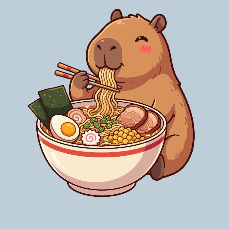 Kawaii Capybara Ramen