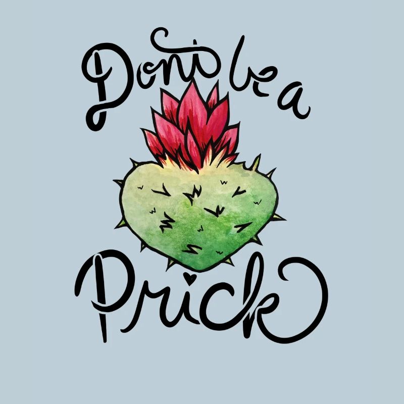 Cœur de cactus aquarelle avec fleur