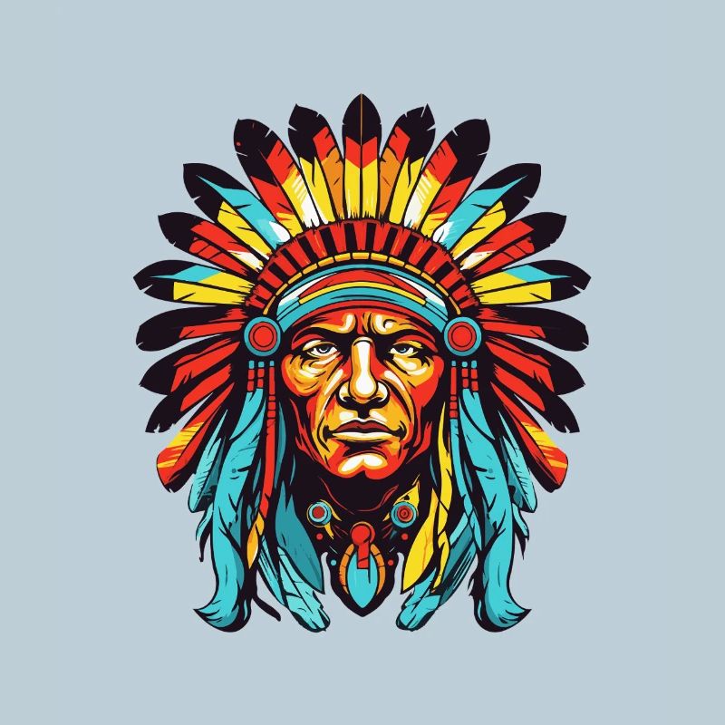 Indianer Häuptling Comic