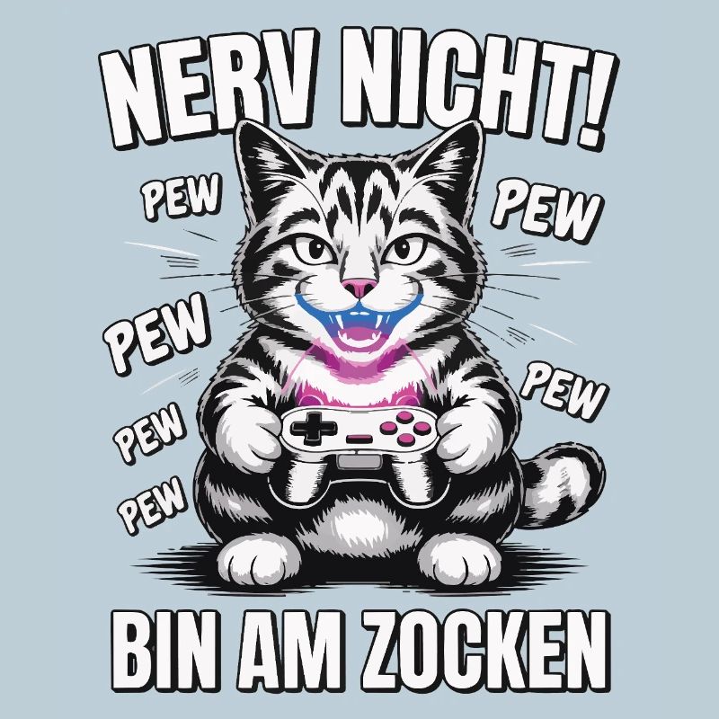 Courage Not I Gaming Cat Design