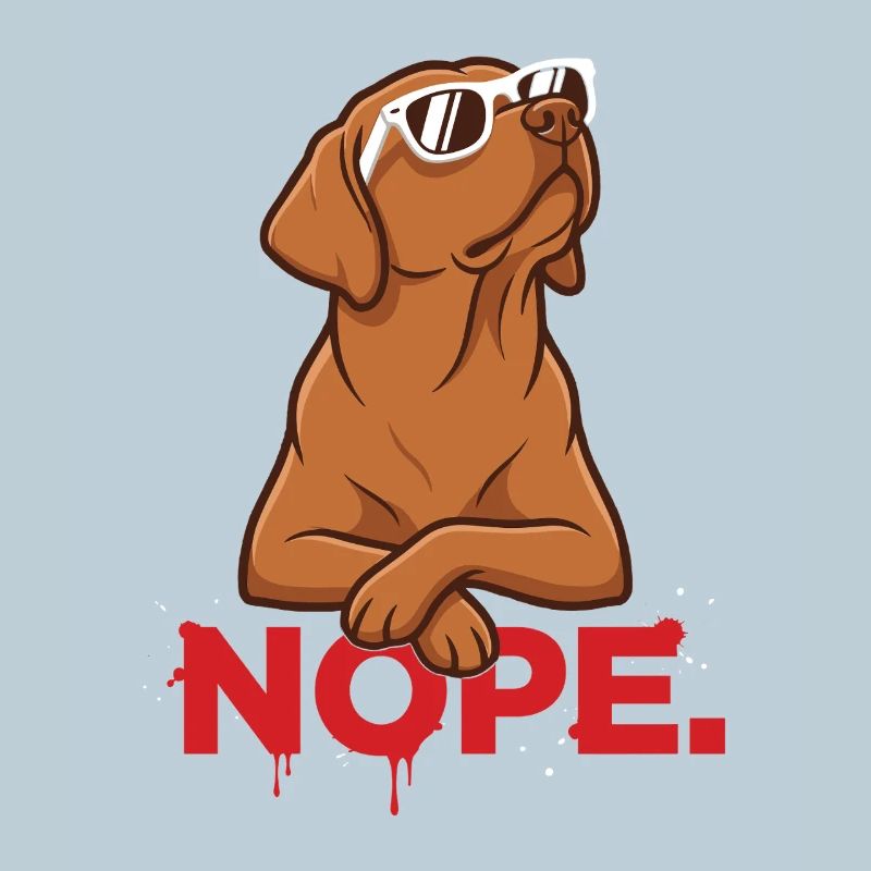 Nope. – Cool Foxred Labbi with sunglasses
