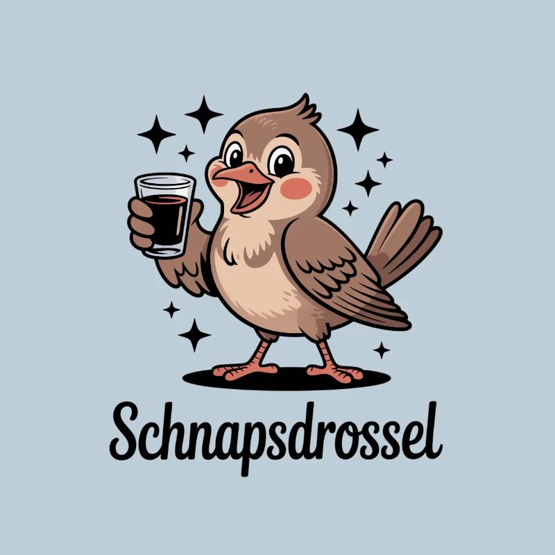 Funny Liquor Thrush Drinking Bird Party