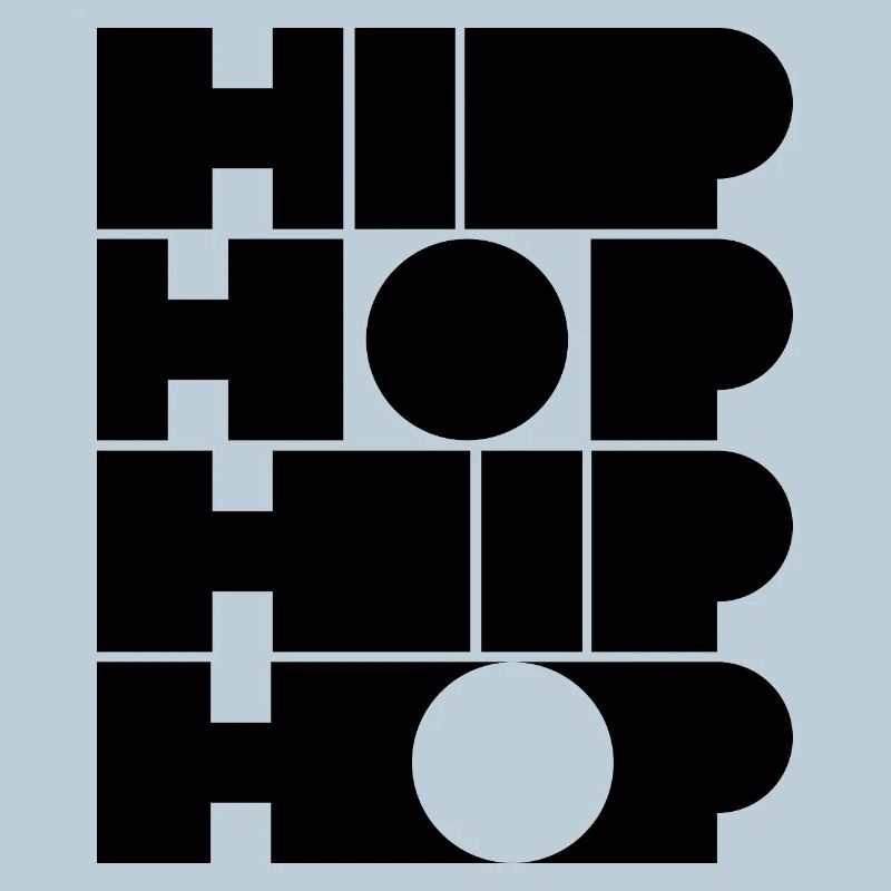 Hip-Hop-Mut typografisches Logodesign