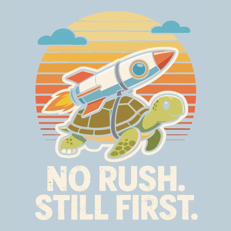 Keine Eile, immer noch das erste lustige Turtle Rocket Retro
