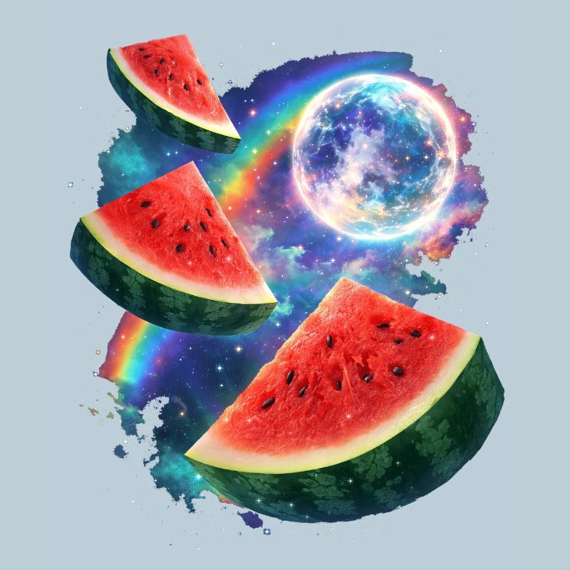 Space Melon Neon Cosmos
