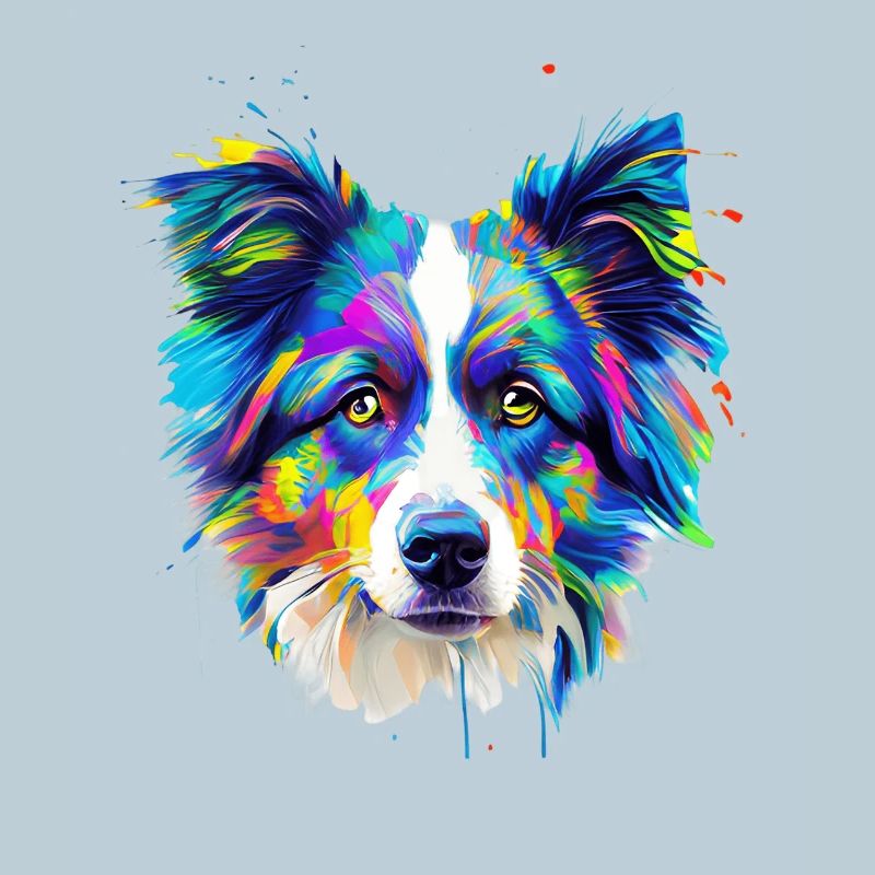 Bunte Australian Shepherd-Kunst