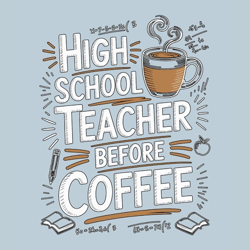 High School Teacher Before Educator Coffee Lover
