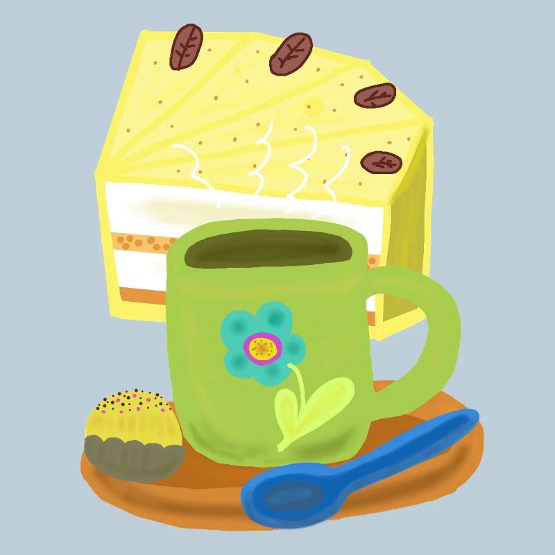 Torte Kuchen Kaffee Kaffeetasse Geburtstag
