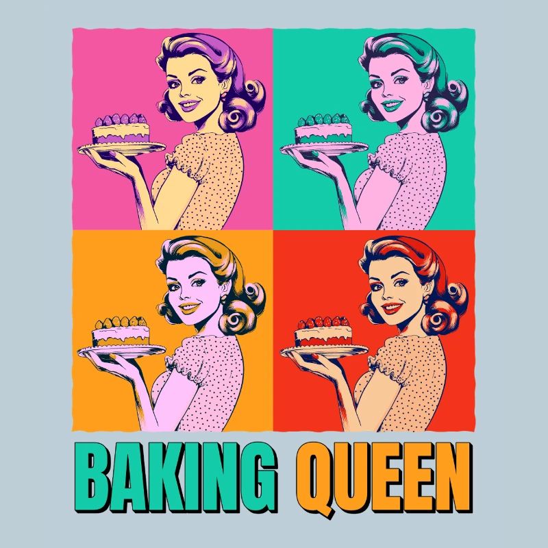Cuisson Gâteau Cuisson Reine Cuisson Fée Boulanger Pop Art
